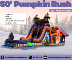 50' Pumpkin Rush Obstacle Course